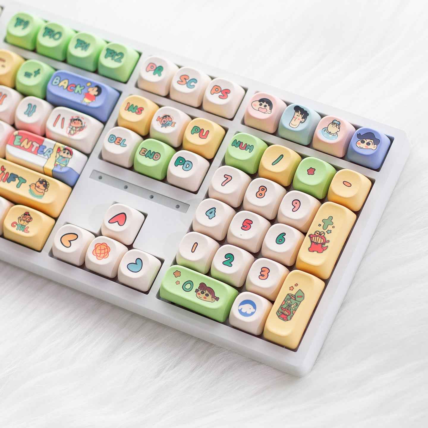 H108 Mechanical Keyboard Wired Wireless Bluetooth Full-Key Anti-Ghosting for Girls Office Gaming Cute Rgb Lighting Silent