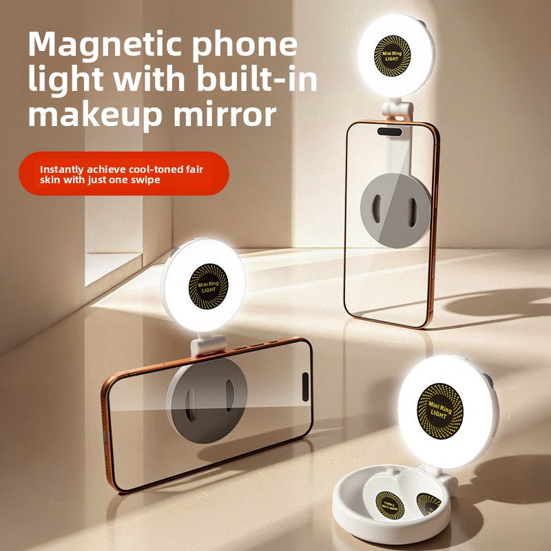 Magnetic Phone Fill Light with Adjustable Color Temperature