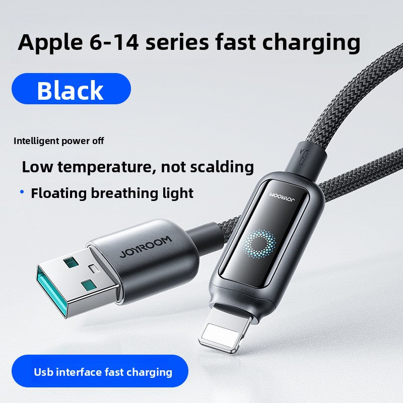 Smart Power-Off Fast Charging Cable with Indicator Light