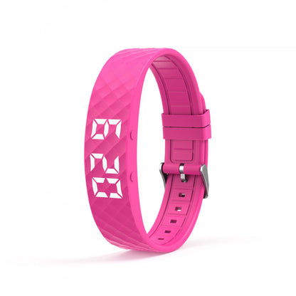 Smart fitness Silicone wristband with modern buckle style,Screen: 1-inch TFT display,Vibration Alarm|Sleep Monitoring|Step Counting|Long Battery Life: 21+ days