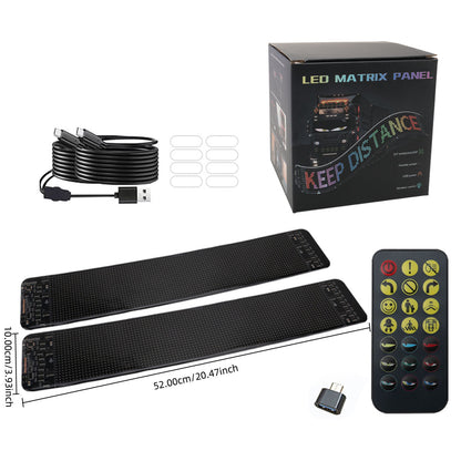 Flexible LED Car Display Screen with Bluetooth Control