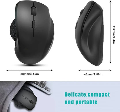 Bluetooth Wireless Gaming Mouse - Ergonomic Rechargeable 6-Button USB Mouse for PC and Laptop - ZeeTec Store