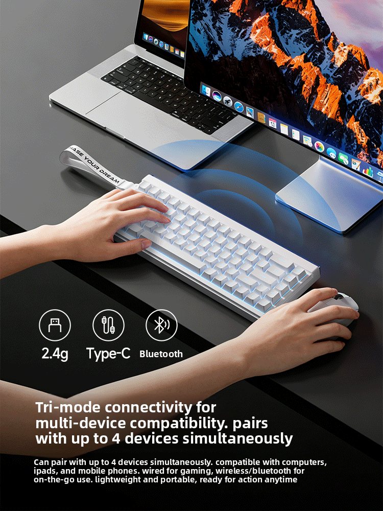 Mengzu Air68 Gaming E-Sports Keyboard Silent Office Mouse Set