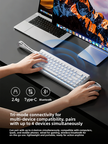 Mengzu Air68 Gaming E-Sports Keyboard Silent Office Mouse Set