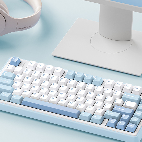 Aula F75 Custom Mechanical Keyboard Gasket Structure Hot-Swappable RGB Backlight