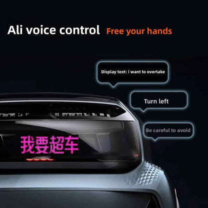 Car Rear Window LED Display Screen with Voice Control