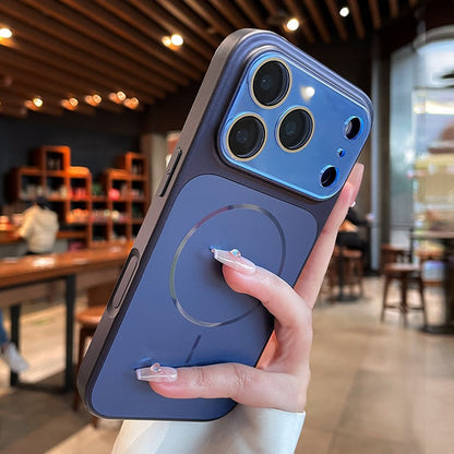 Flowing Light Design Phone Case with Magnetic Window