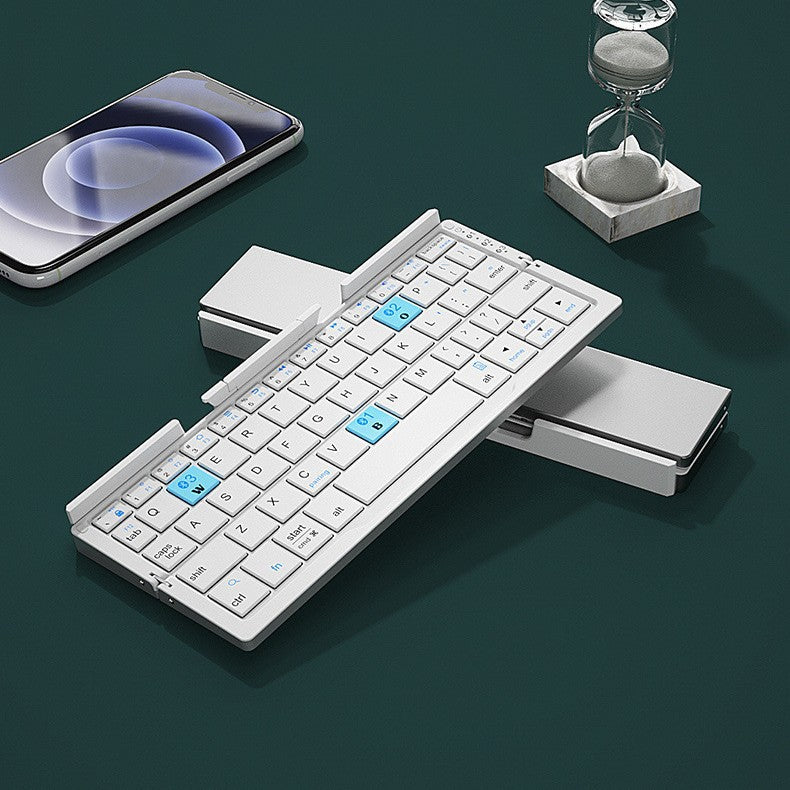 Wireless Portable Foldable Keyboard Compatible with mobile phones and tablets. Easy typing on the go