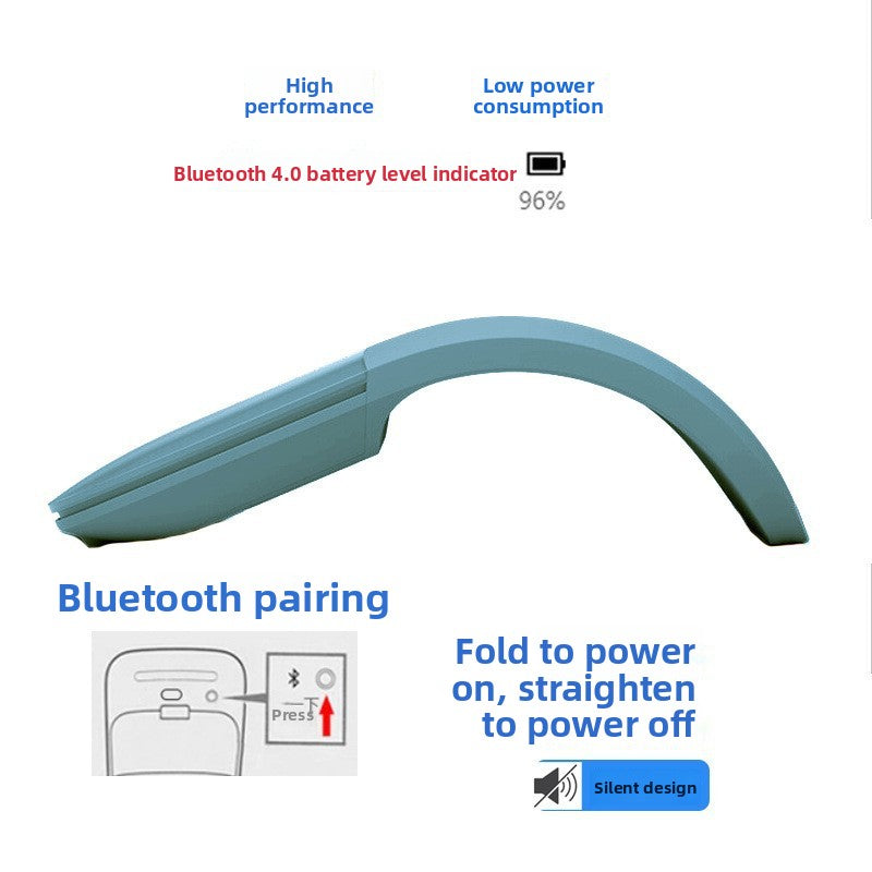 Wireless Touch Folding Bluetooth Mouse Silent Bluetooth Mouse