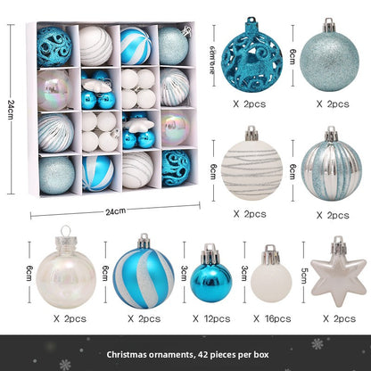 Christmas Decorative Painted Ball Ornaments Gift Set