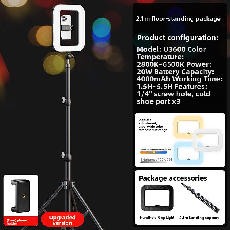 Portable Ring Fill Light with Adjustable Colors