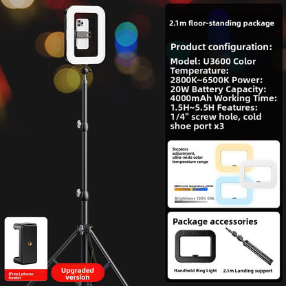 Portable Ring Fill Light with Adjustable Colors