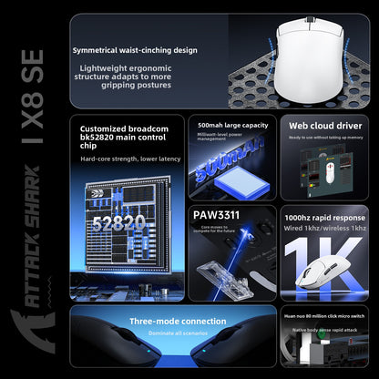 Attack Shark X8 SE Wireless Gaming Mouse