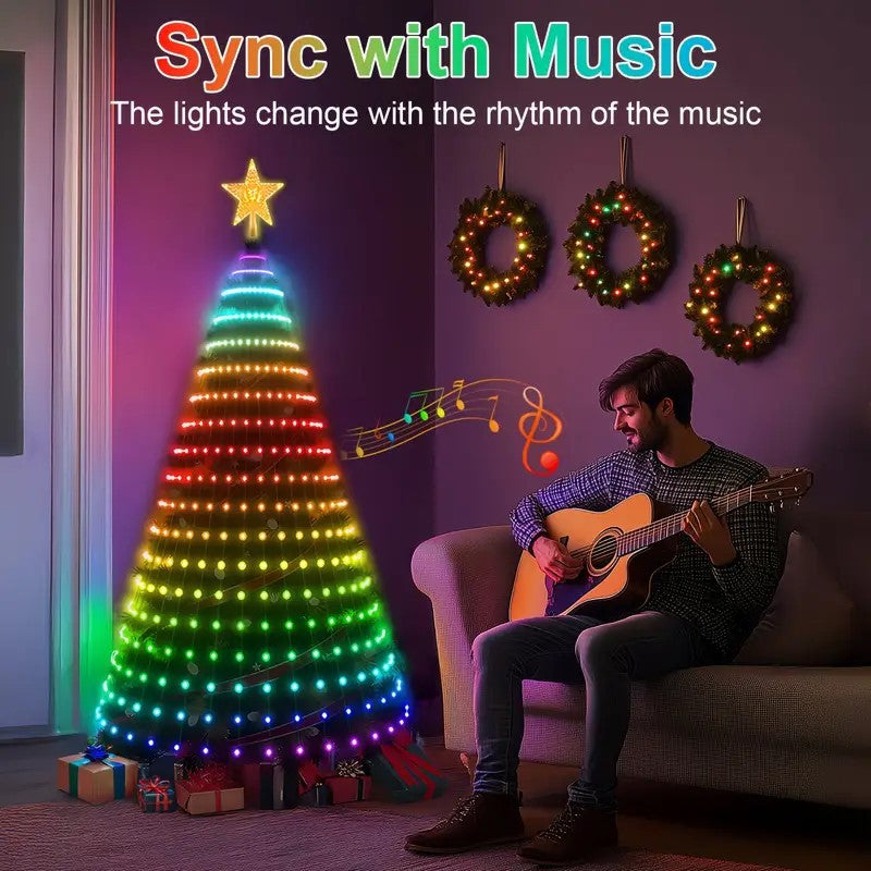 Smart Christmas Tree Light Strings with App Control