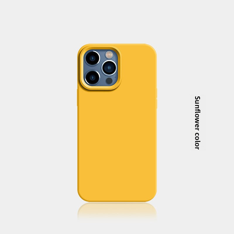 New Liquid Silicone Solid-Color Phone Case Shockproof