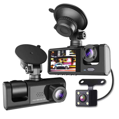 WiFi Car DVR with Triple Lens Night Vision
