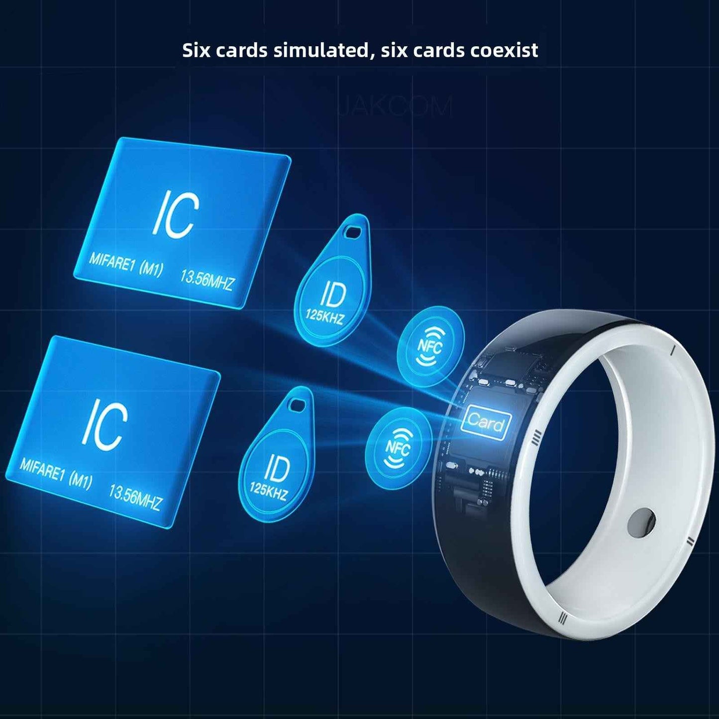 Smart Ring Health Card Mobile Interaction