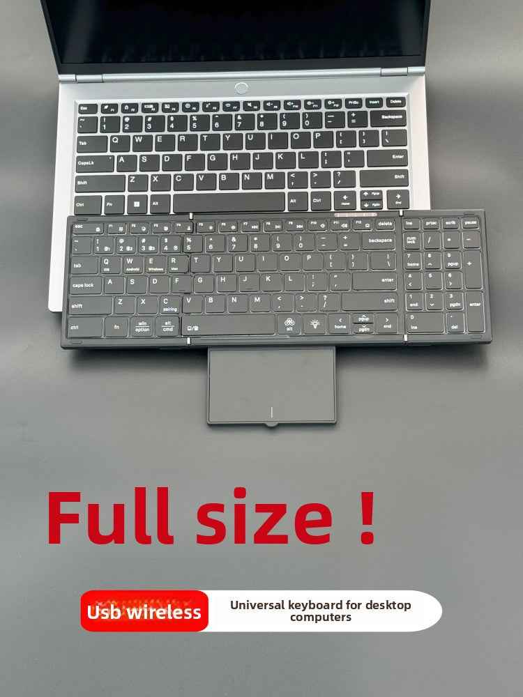 Backlit Foldable Wireless Keyboard with Touchpad