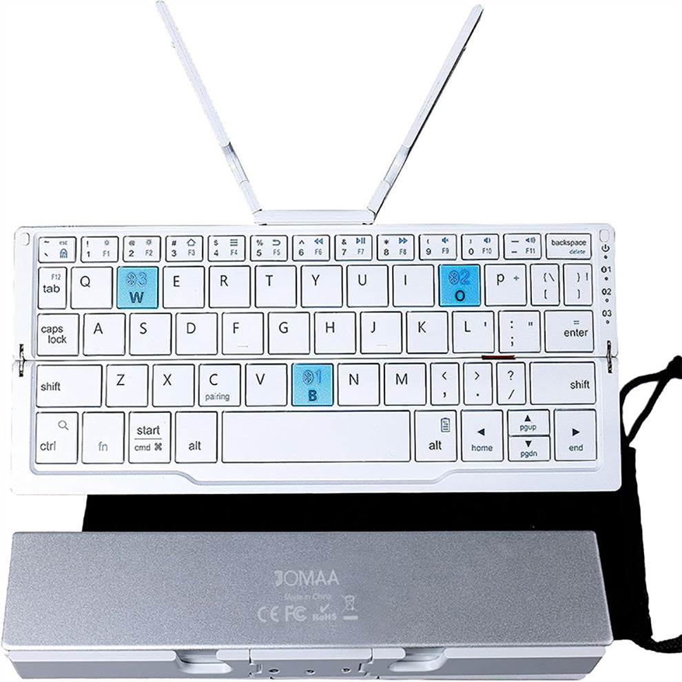 Wireless Portable Foldable Keyboard Compatible with mobile phones and tablets. Easy typing on the go