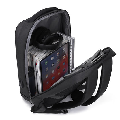 Hard Shell Laptop Backpack with Reflective Strips