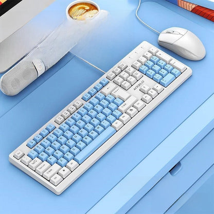 Office keyboard and mouse wired Magnetic Axis 104 keys
