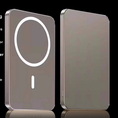 Ultra-Thin 10000mAh Magnetic Wireless Fast Charging Power Bank for iPhone. Fast Charging and Wide Compatibility: