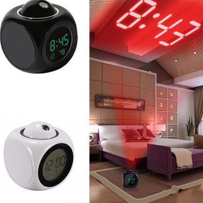 Multifunction LED Projection Alarm Clock