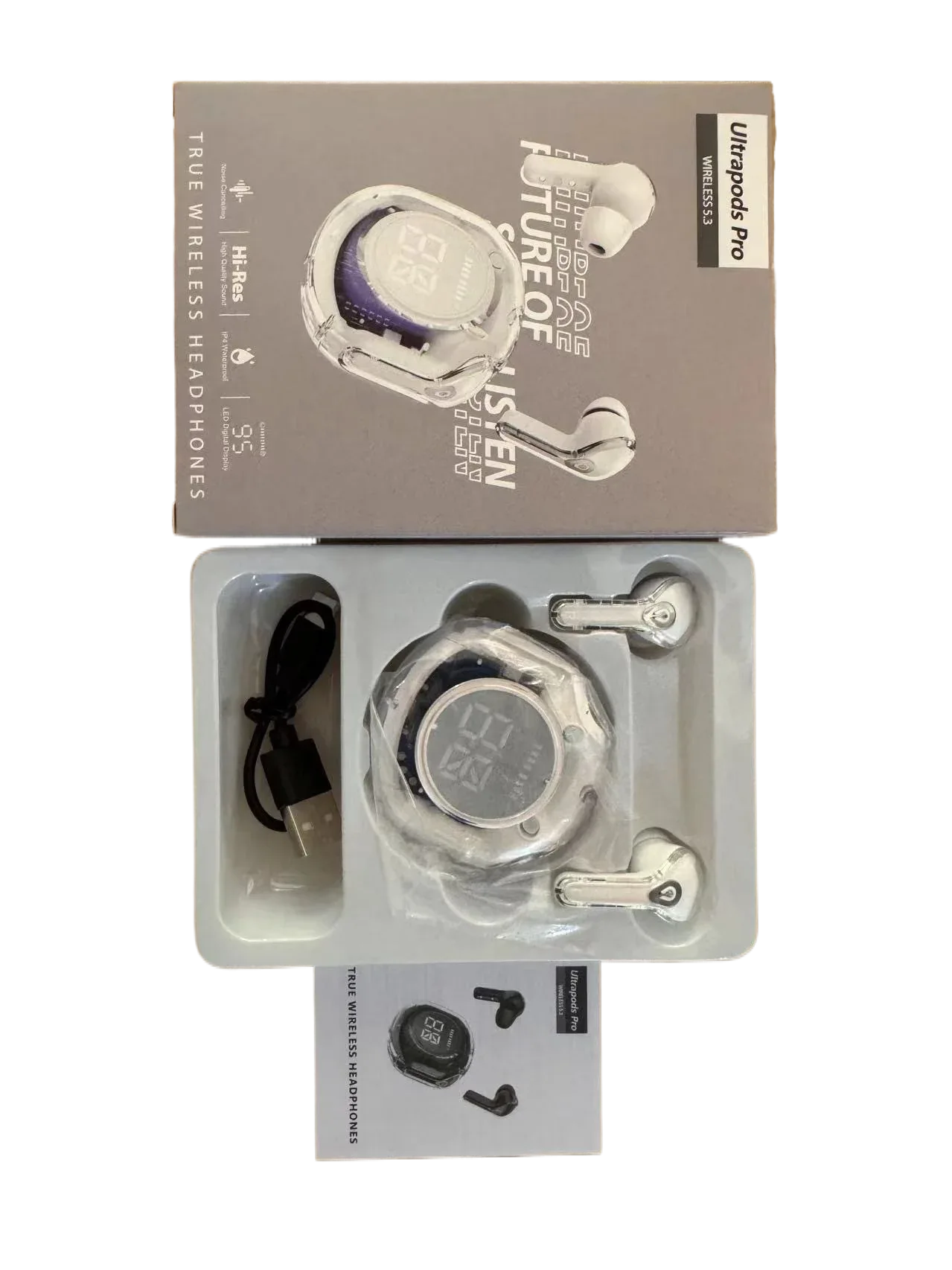 In-ear Bluetooth Noise Reduction Headset with Long Battery Life and Stylish LED Display - ZeeTec Store