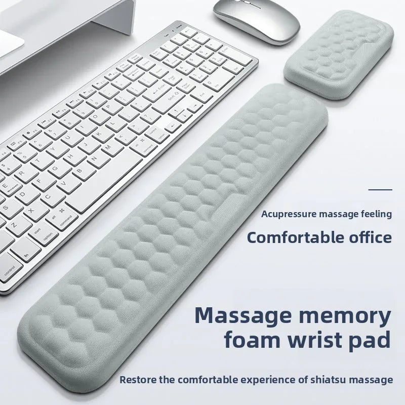 Ergonomic Keyboard Wrist Rest with Mouse Pad for Ultimate Comfort - ZeeTec Store