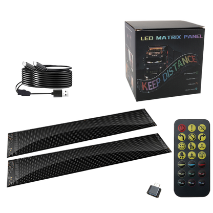 Flexible LED Car Display Screen with Bluetooth Control