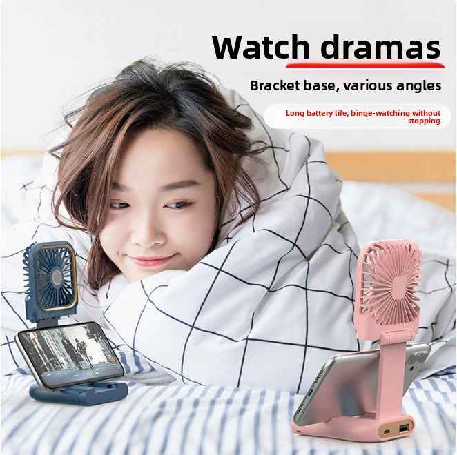Foldable USB Handheld Fan with Power Bank Function
