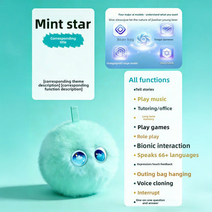 AI Interactive Plush Learning Companion AI Interaction Conversation