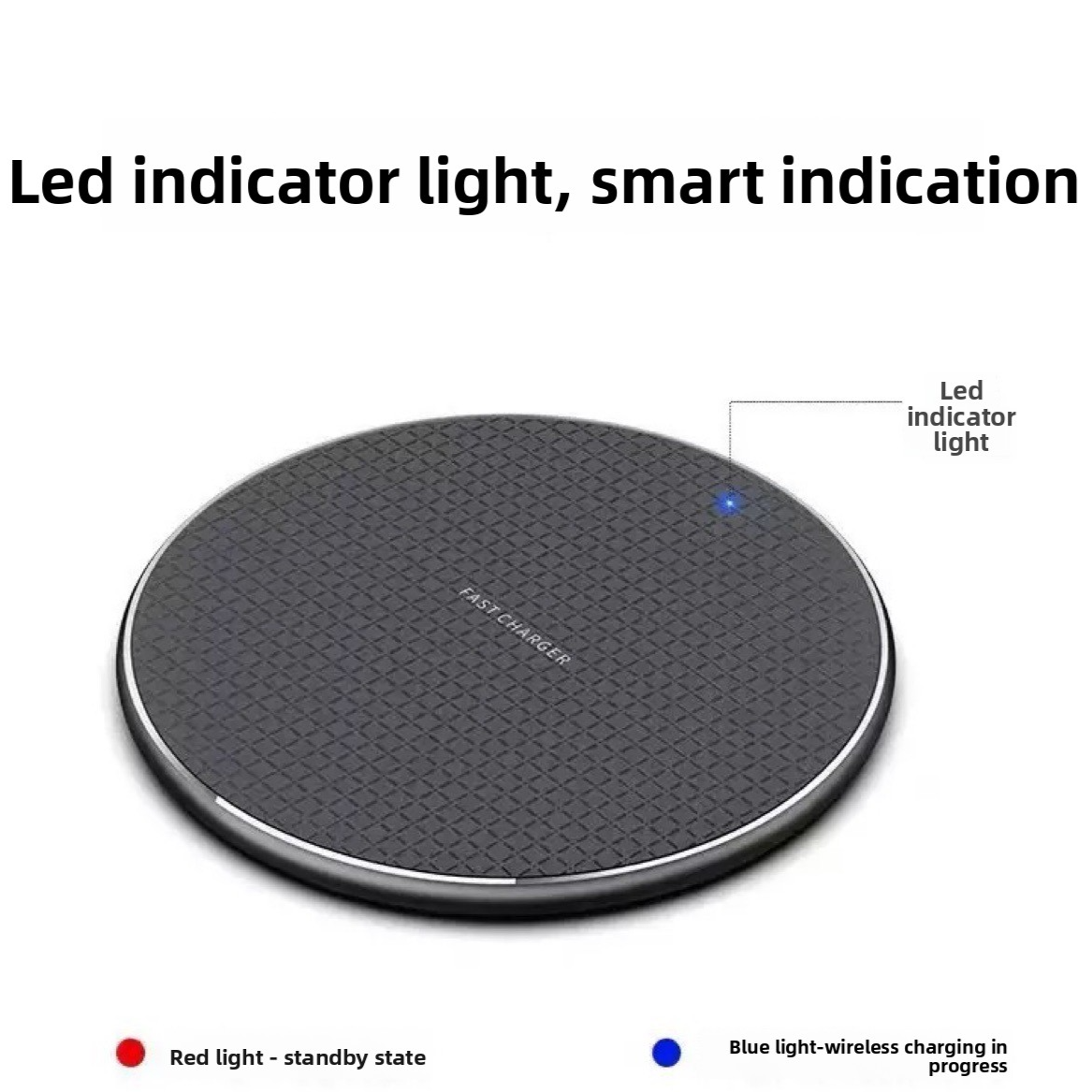 Mesh K8 Aluminum Alloy Wireless Charger Fast Charging Pad