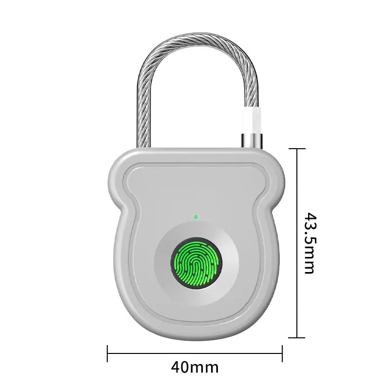 Smart Fingerprint Lock Padlock for High Durability, Long Battery Life, and Fast Scanning - ZeeTec Store