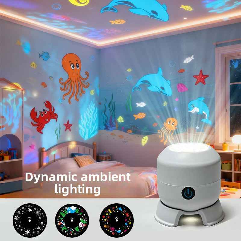 Snowflake Christmas Projection Light with Dynamic Patterns
