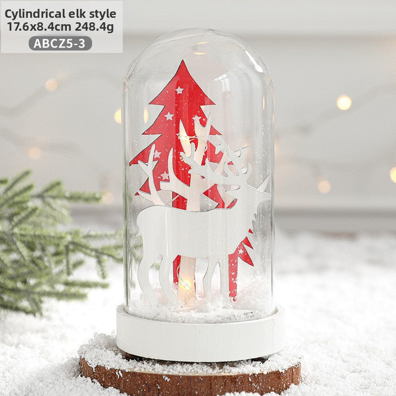 Glass Christmas Ornament Night Light