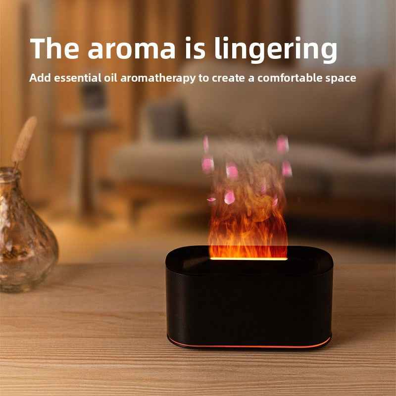 Ultrasonic Aromatherapy Humidifier with Flame Effect