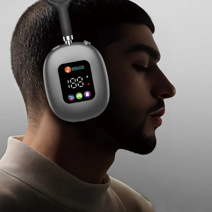 Wireless Headphones with RGB Screen for Immersive Audio Experience - ZeeTec Store