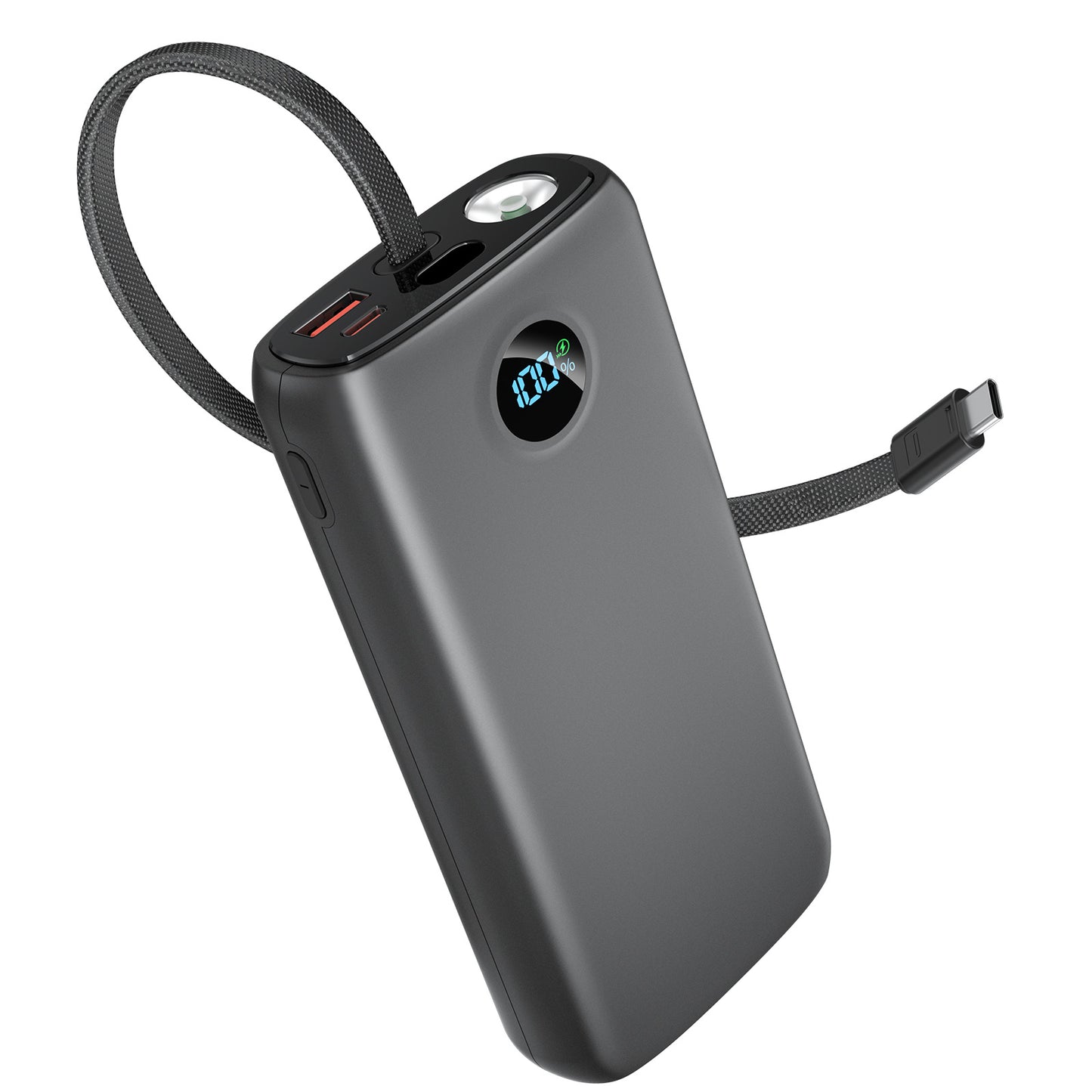 45W Laptop Power Bank with Built-in Cable