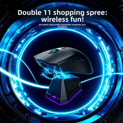 Rechargeable Dual Mode Wireless Gaming Mouse with Charging Dock Ultra Light