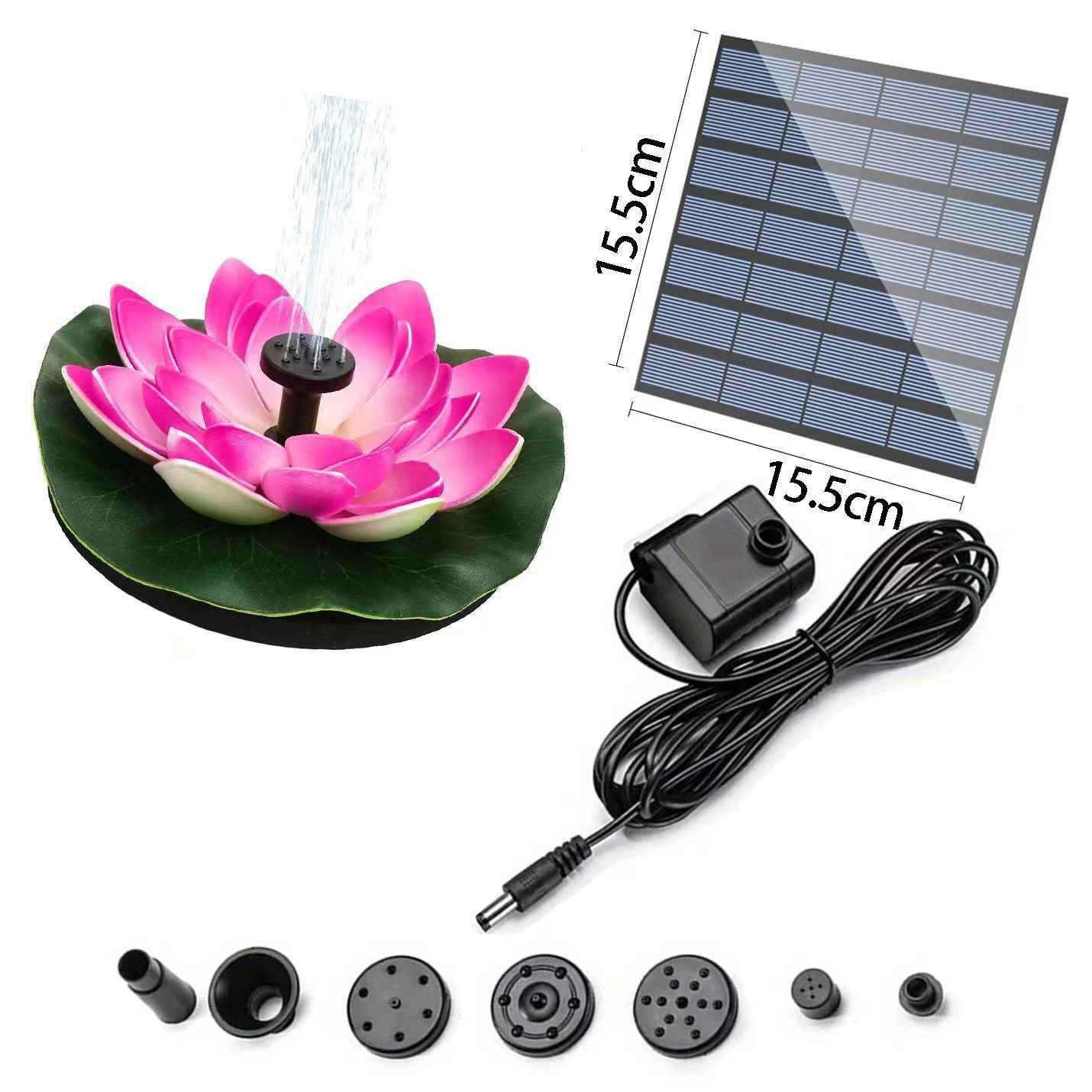 Solar Powered Floating Water Fountain