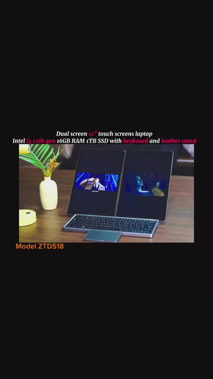 ZeeTec 11" DOUBLE DUAL TOUCH SCREEN LAPTOP INTEL i3 12th FHD 16GB RAM 512GB SSD