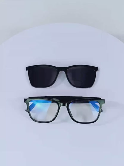 Bluetooth Smart Sunglasses Music Call UV400 Polarized Lens 2-in-1 Glasses