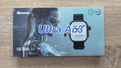 Smart Watch Ultra AI3 4G WiFi Cellular Call AMOLED Retina Screen 120 Hz