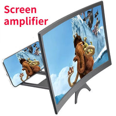 12 Inch 3D Foldable UNIVERSAL MOBILE PHONE SCREEN MAGNIFIER,  Enlarges your smartphone display up to 3–4 times, Universal Compatibility, 3D Visual Effect, Hands-Free Viewing