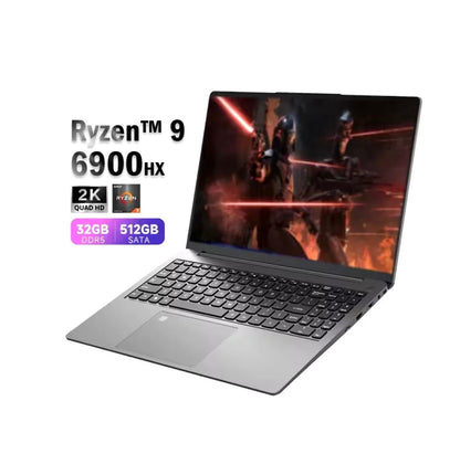 ZeeTec 15.6” POWERFUL SLIM GAMING LAPTOP COMPUTER AMD RYZEN 9 6900HX 16GB 512GB