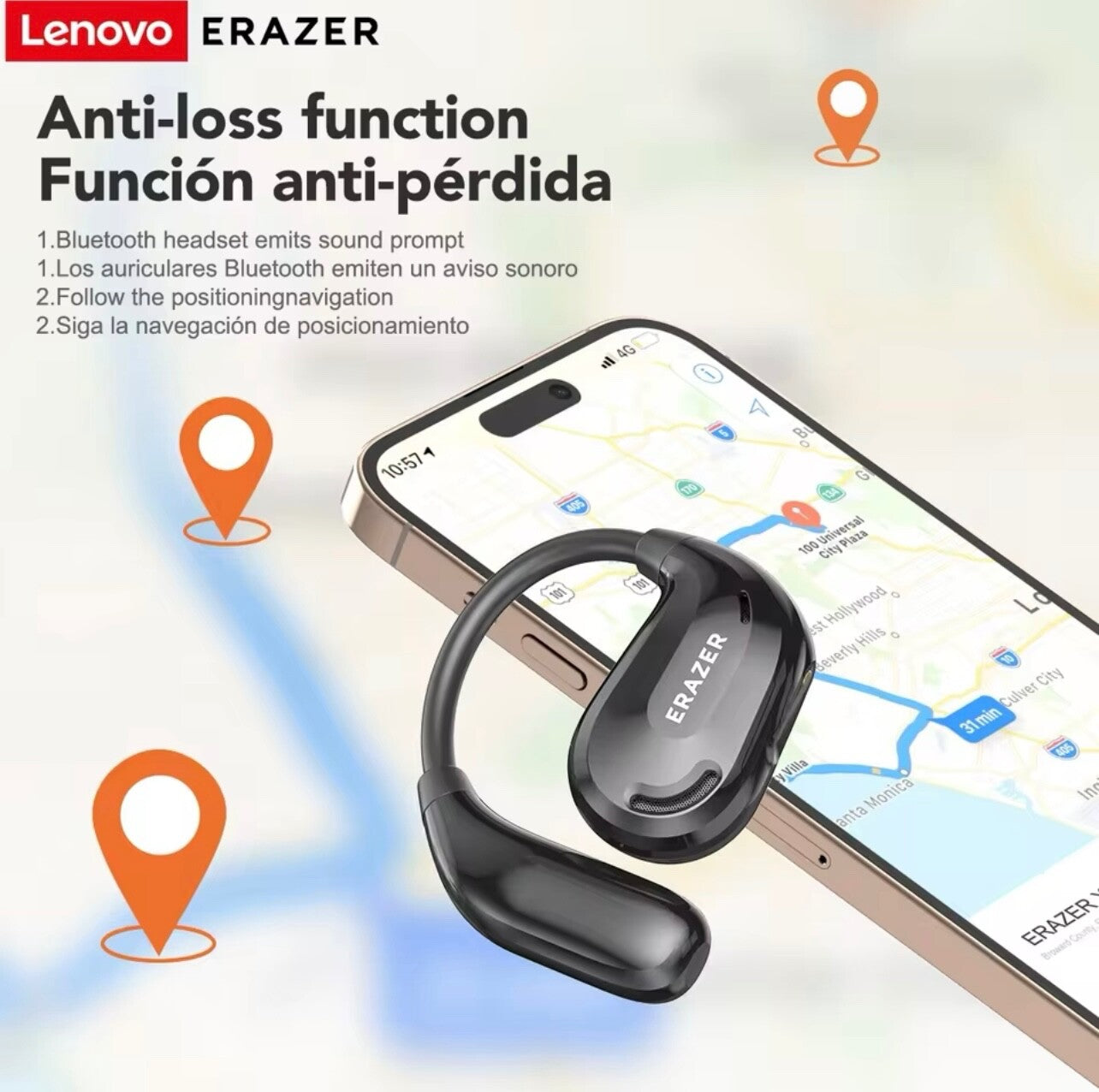 Bluetooth Earphone AI Translator ASMR Headset DIY APP 13H Display Earbuds