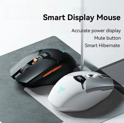 V086 2.4G Bluetooth Wireless Mouse w/ Screen, 600mAh, Silent, Gaming & Office