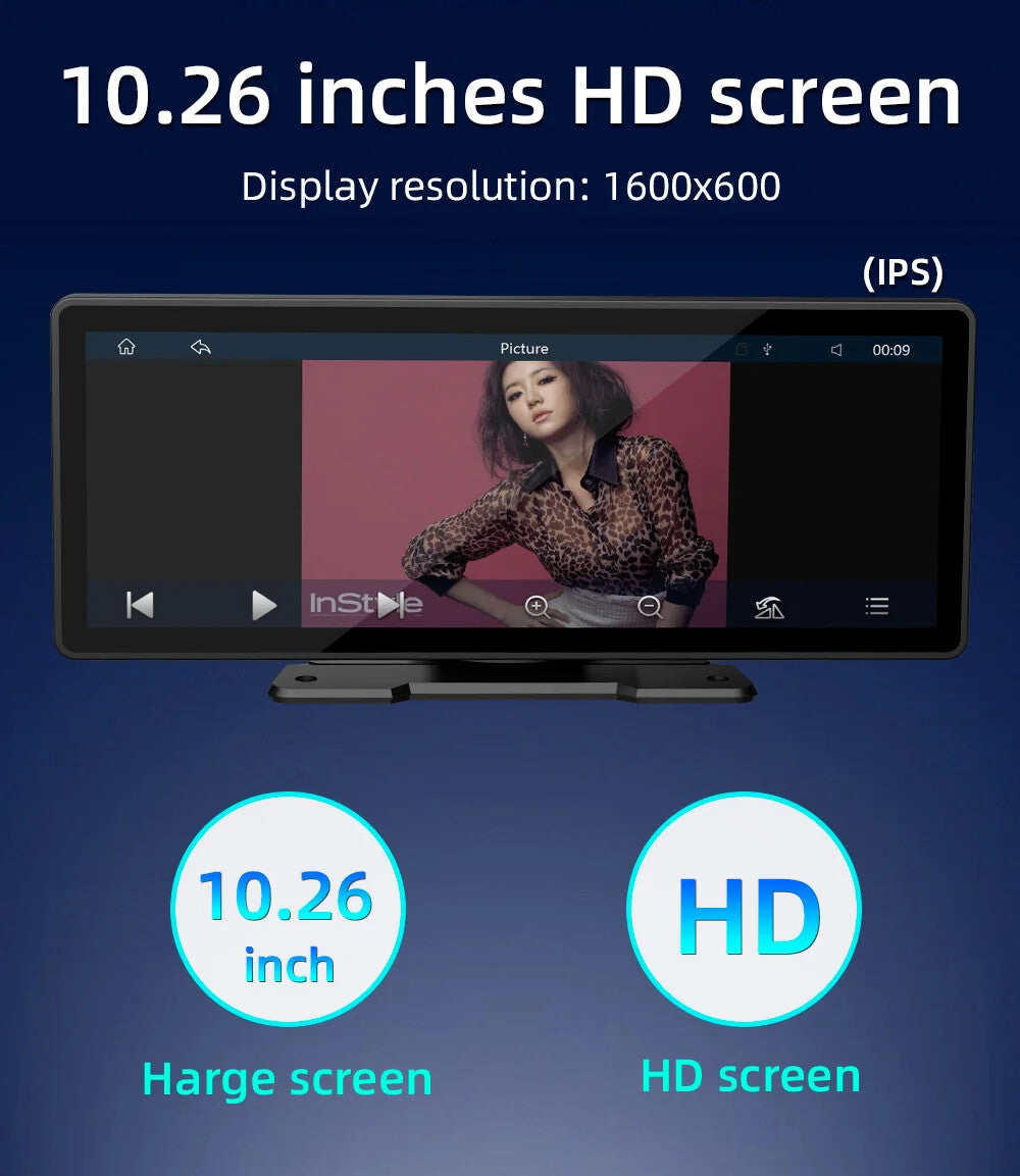 Universal 10.26” Car Radio Multimedia WIFI Player Wireless Carplay Apple Android