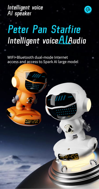 AI Robot Intelligent Conversation Wireless Speaker Music Subwoofer Sound Alarm